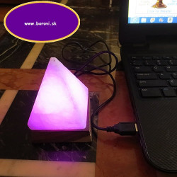 Soľné lampy - USB - led pyramída - 0,35-0,45kg
